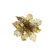 Glitter Artificial Christmas Flowers Christmas Tree Decorations For Home Fake Flowers Xmas Ornaments New Year Decoration