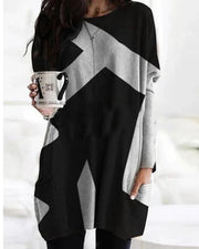 Winter Skirt Long-sleeved Sweater For Women