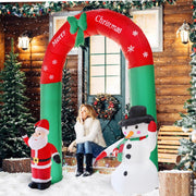 Giant Arch Santa Claus Snowman Inflatable Garden Yard Archway Christmas Ornaments Xmas New Year Festival Party Props Decoration