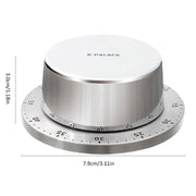 Kitchen Stainless Steel Mechanical Timer Alarm Clock Reminder