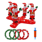 Christmas tree ring children throwing toys