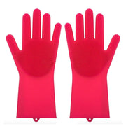 Silicone Heat-resistant Cleaning Brush Scrubbing Gloves