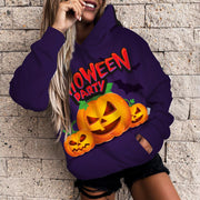 Women's Halloween Pumpkin 3D Print Casual Hoodie