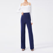 Solid Color Casual Pants Slim, High-waisted Bell Bottoms 5