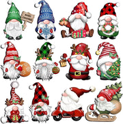 24 PCs Christmas Wooden Hanging Ornaments 3