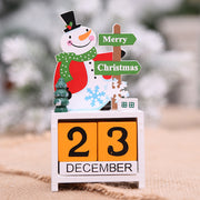 Christmas wooden calendar decorations