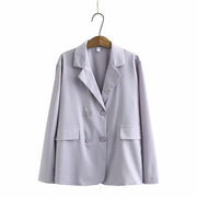 New Korean style loose drape mid-length casual suit jacket