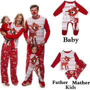 Outfits Christmas Family Matching Pajamas Men Women's Kids Baby Sleepwear Cute Fox Pattern Infant Romper Family Clothes Set