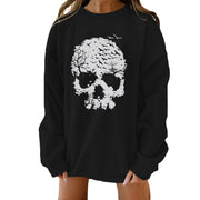 Halloween Creative Theme Print Loose Sweater