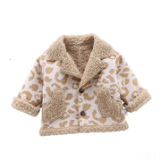 Boys and girls foreign style fur coat warm jacket