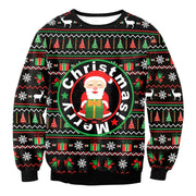 UGLY CHRISTMAS SWEATER Vacation Santa Elf Funny Women's Men Sweaters Tops Autumn Winter Clothing