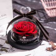 Valentine's Day Christmas Dried Flowers Wedding Gifts Dried Flowers Eternal Real Rose Home Decoration With LED In Glass