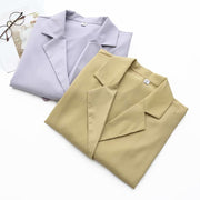 New Korean style loose drape mid-length casual suit jacket