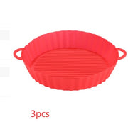 Air Fryer Tray Silicone Kitchen Supplies Air Fryer Silicone Pot Grill Pan Accessories Disposable Paper Liner