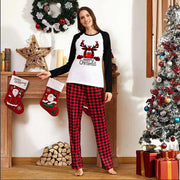 Family Christmas Pajamas Matching Sets Christmas Sleepwear Parent-Child Outfit For Christmas Holiday Xmas Party