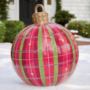 Christmas Ornament Ball Outdoor PVC 60CM Inflatable Decorated Ball PVC Giant Big Large Balls Xmas Tree Decorations Toy Ball