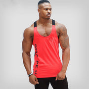 Sports Running T-shirt Men Gym Fitness Tops Tee Shirt String 1