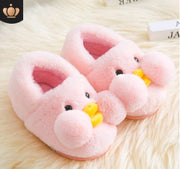 Winter cute cartoon kids cotton shoes for baby shoes small yellow duck cotton slippers children