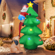 Giant Arch Santa Claus Snowman Inflatable Garden Yard Archway Christmas Ornaments Xmas New Year Festival Party Props Decoration