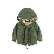 LM 6035 Europe And American Wind Boy's Coat And Cashmere Boy's Windcoat For Autumn And Winter Children's Clothes