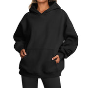 Women's Hoodies With Pockets Fashion Solid Sweatshirt Oversized Hooded Sweater Women's Clothing