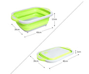 Folding Vegetable Board Household Multifunctional Anvil Board Washing Basket