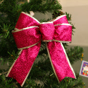 Manufacturers selling Christmas decoration ribbon decorated Christmas tree Christmas bow strap crafts spot