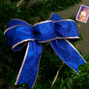 Manufacturers selling Christmas decoration ribbon decorated Christmas tree Christmas bow strap crafts spot