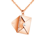 Fashion Jewelry Envelop Necklace Women Lover Letter Pendant Best Gifts For Girlfriend