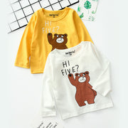 Cartoon children's long sleeve t-shirt bottoming shirt