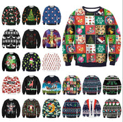 UGLY CHRISTMAS SWEATER Vacation Santa Elf Funny Women's Men Sweaters Tops Autumn Winter Clothing