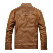 Faux Leather Biker Jacket Motorcycle Man Jacket winter