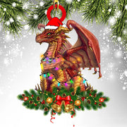 Dinosaur Dragon Egg Christmas Decorations Pendant Acrylic