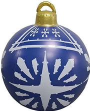 Christmas Ornament Ball Outdoor PVC 60CM Inflatable Decorated Ball PVC Giant Big Large Balls Xmas Tree Decorations Toy Ball