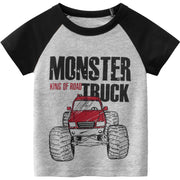 New Boys' Short Sleeve Tops Wholesale Korean T-shirt Kids Clothes