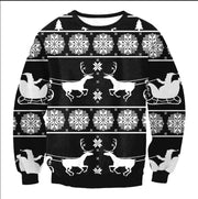 UGLY CHRISTMAS SWEATER Vacation Santa Elf Funny Women's Men Sweaters Tops Autumn Winter Clothing