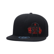 Hip Hop Embroidered Baseball Hat Casual Fashion Flat Brim