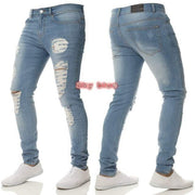 Pants Jeans For Men's Trousers Spring Plus size Blue grey