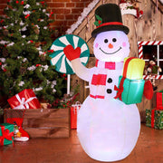 Christmas LED Lights Glowing Santa Tree Snowman Inflatable Doll Outdoor Yard Garden Decoration