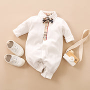 Gentleman's Baby Clothes, Long-sleeved Baby Clothes, Gentleman's Romper