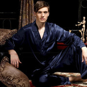 Pajamas Nightgown Loose Homewear Men Winter Sleepwear 5