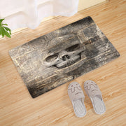 Halloween Flannel Floor Mat Bathroom Toilet Door Non-slop Mats Skull Absorbent Printing Floor Mat