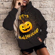 Women's Halloween Pumpkin 3D Print Casual Hoodie