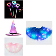 Magical & Luminous  LED Princess Halloween Tutu Skirt Sequins Shiny Skirt