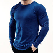 New Long Sleeve T Shirt Sport Men Gym Shirt Quick Dry Gym Fitness Training Running T Shirt Men Workout T-Shirt Bodybuilding Tops 12