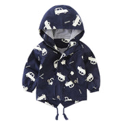 Long-sleeved Hooded Cotton-padded Jacket For Children