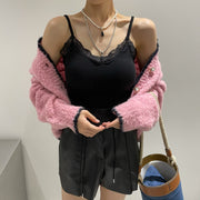 Women's Loose Puff Sleeve Knitted Sweater