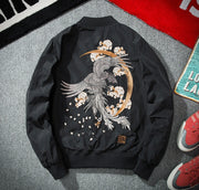 Men's jacket new bomber jacket male demon Korean version of the jacket youth Chinese style embroidery baseball clothing tide