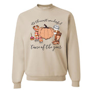 Pumpkin print hoodie