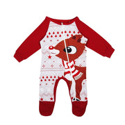 Outfits Christmas Family Matching Pajamas Men Women's Kids Baby Sleepwear Cute Fox Pattern Infant Romper Family Clothes Set